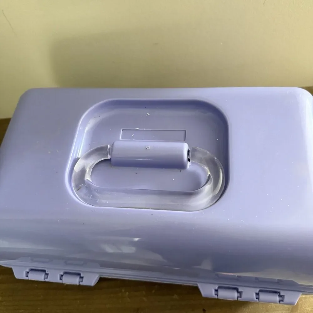 Purple Caboodles With Mirror Retro